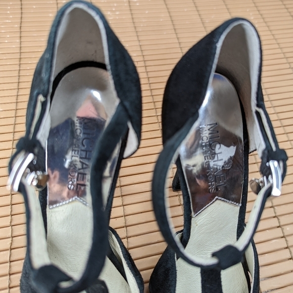 Michael Kors women's black suede platform sandals sz 5.5M. 5" heels. 271pm - Picture 7 of 10
